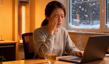 秋冬佩戴隐形眼镜眼部干涩？爱生华硅水凝胶隐形眼镜帮你解决